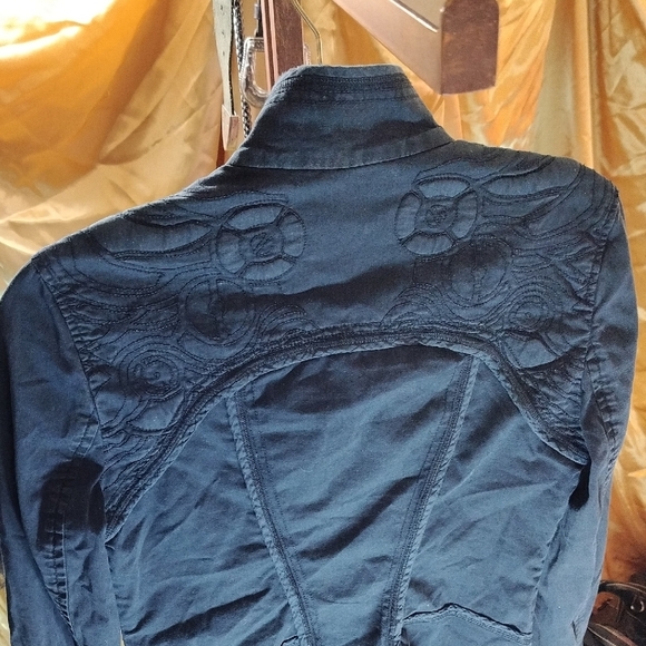 Armani Exchange Vintage Black Tailored Bomber Jacket - Picture 5 of 6